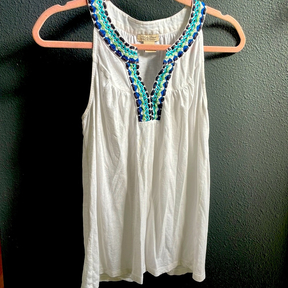 Lucky Brand white tank top.